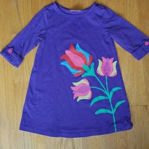 Two Hanna Andersson purple spring dresses size 3